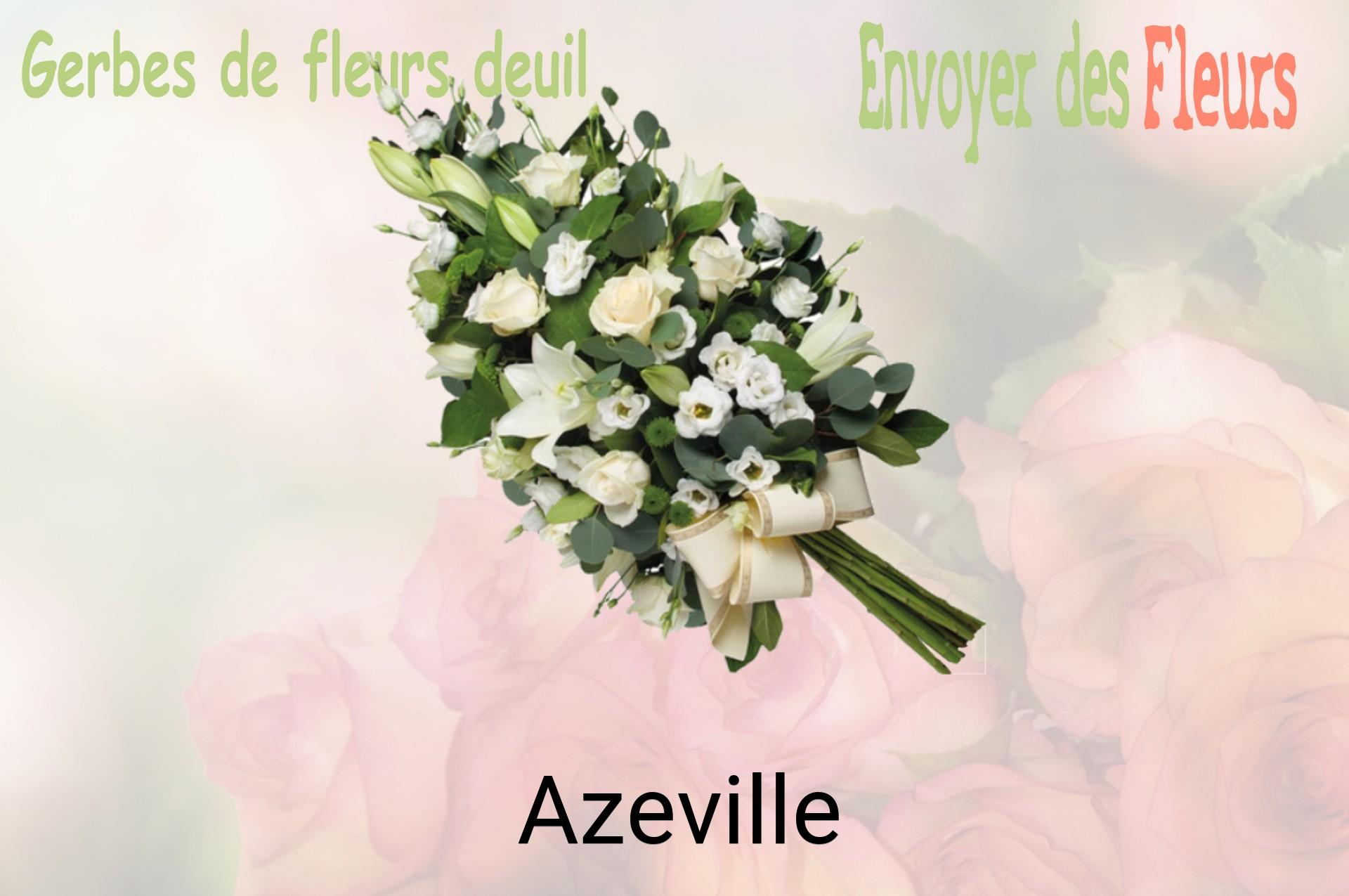 Gerbe de fleurs de deuil livrée à Azeville